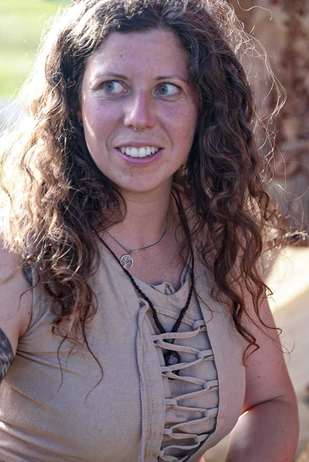 Sandra Bolliger am Met-Markt in der Schweiz